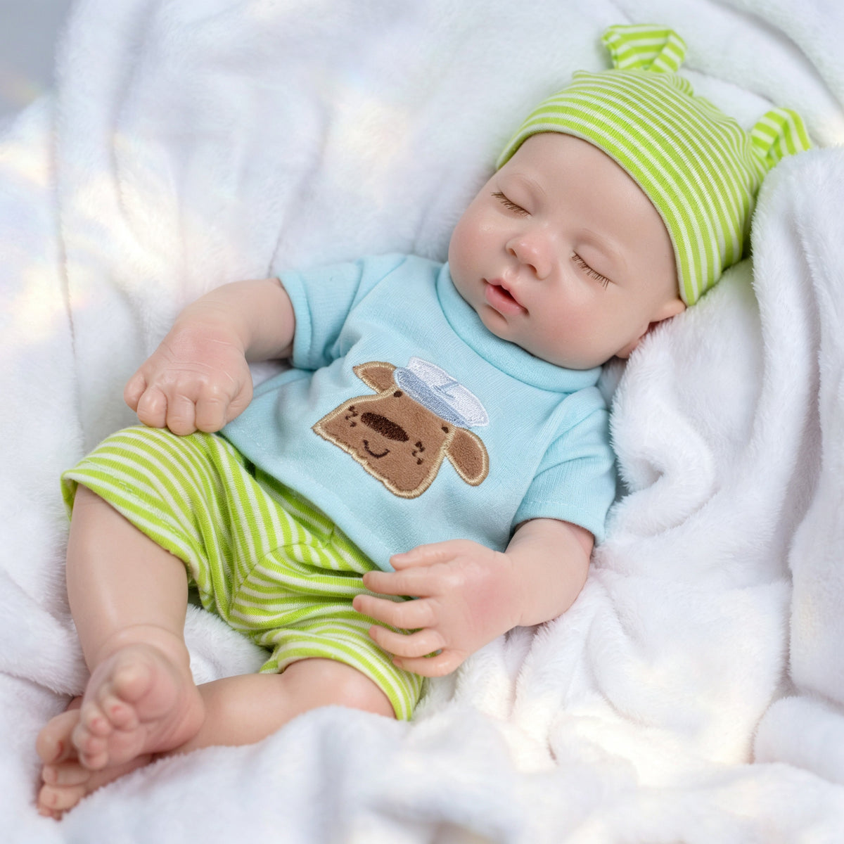 [Sistema para beber y hacer pipí] Muñeca Reborn de 13 pulgadas con cuerpo de silicona completo, compañera de juegos realista, regalo perfecto para celebraciones festivas y cumpleaños