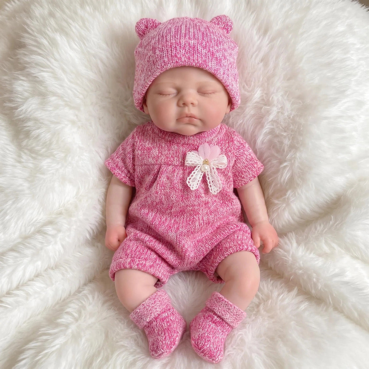 Muñeca para dormir de silicona completa de 13 pulgadas con chupete, una sorpresa encantadora para cumpleaños y regalos navideños