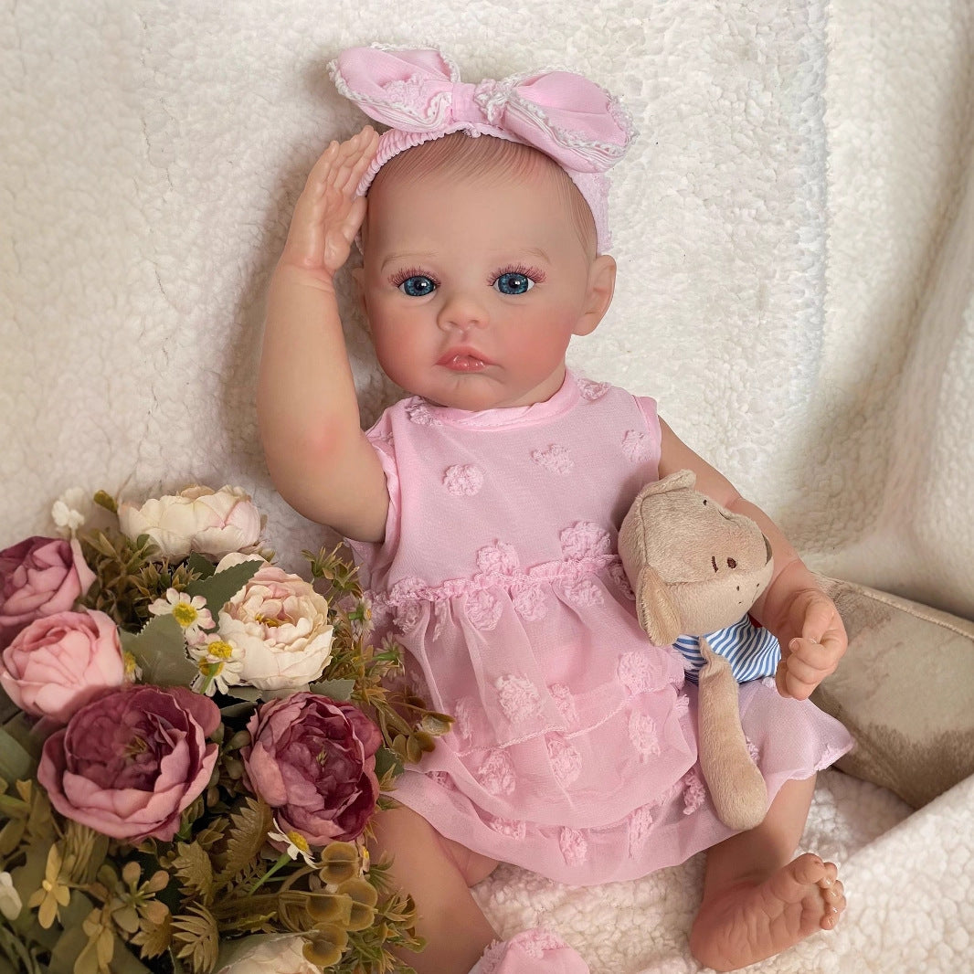 Muñeca Reborn de vinilo completo de 48 cm, regalo para niños