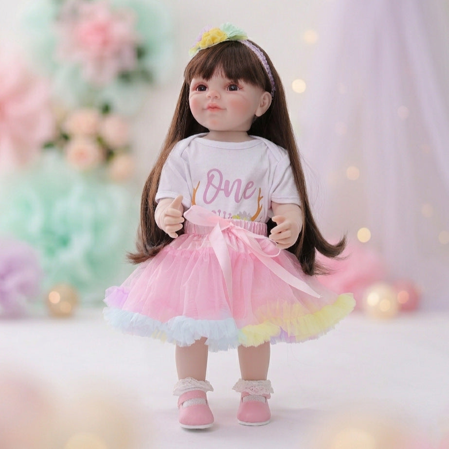 Muñecas Reborn de 22 pulgadas para niña, cuerpo completo de vinilo, ideal para regalo
