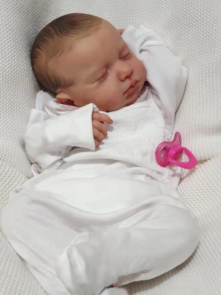 Muñeca bebé Reborn de 19 pulgadas con cuerpo completo de vinilo, muñeca niña, regalo para niños recién nacidos