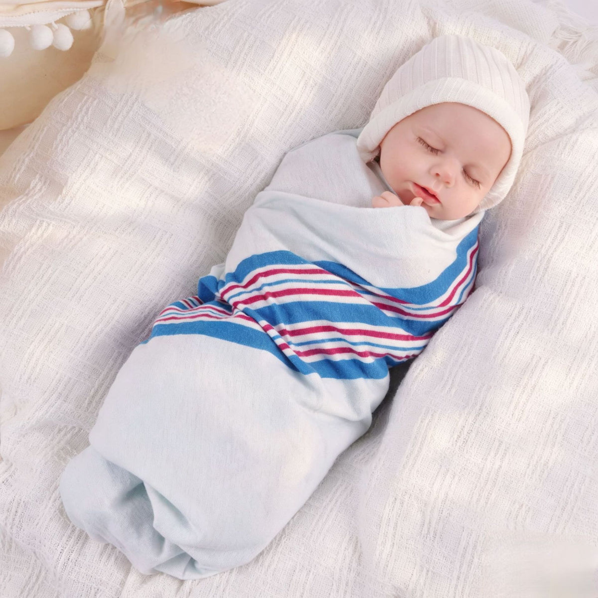 Muñeca bebé reborn simulada de 18 pulgadas, súper suave y realista con cuerpo completo de silicona sólida, regalo para entusiastas de las muñecas