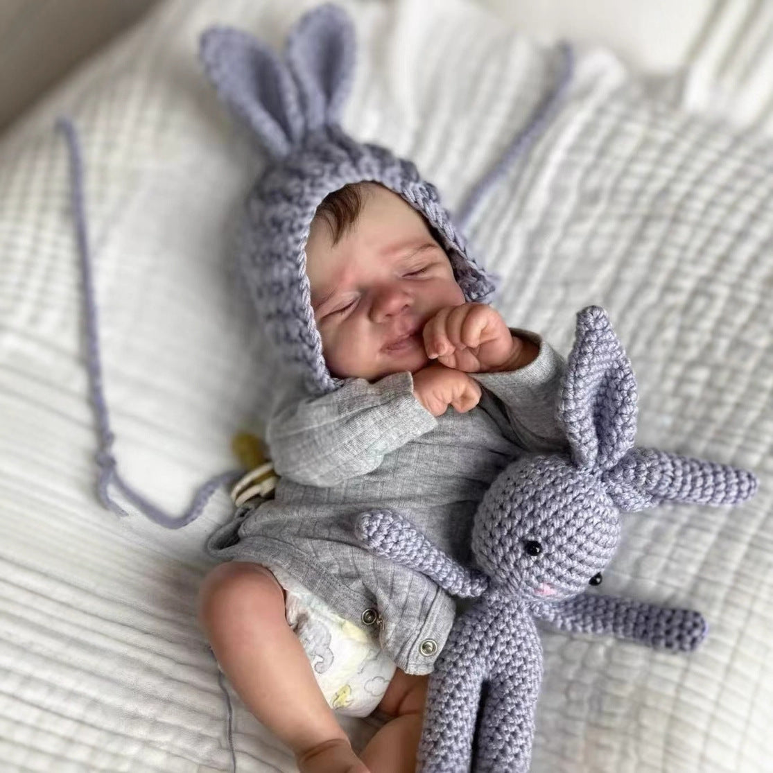 Muñeca Reborn de 50 cm de vinilo completo con piel 3D Pascal, regalo para niños