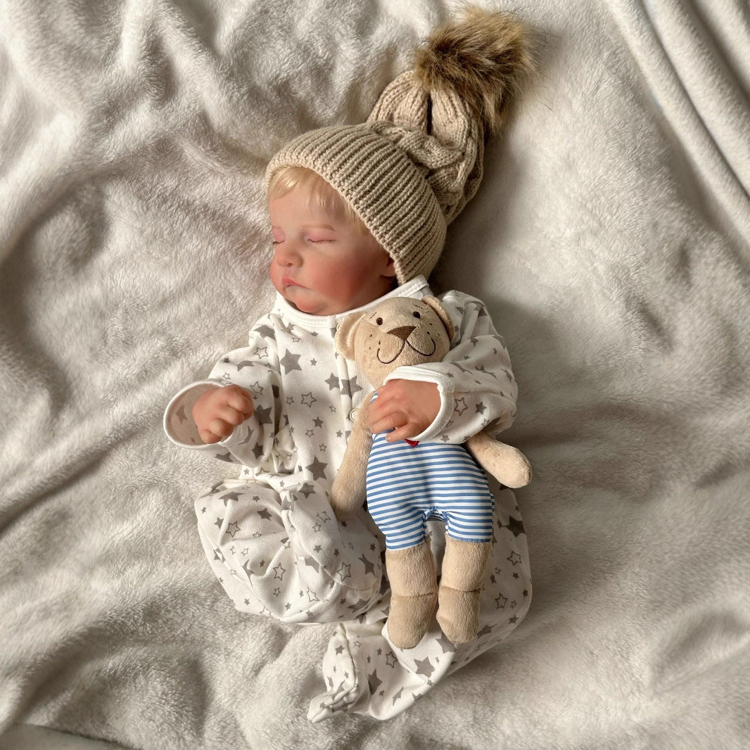 Muñeca de bebé simulada de 50 cm de vinilo completo, regalo para niños