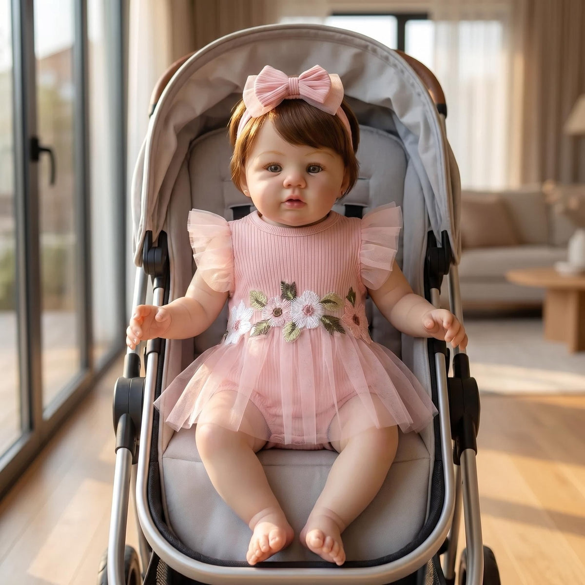 Muñeca bebé Reborn de vinilo completo de 19 pulgadas; muñeca realista y articulada para juegos de imitación infantil y bienestar emocional de adultos; una opción de regalo de primera calidad para cumpleaños, festividades y celebraciones de baby shower.