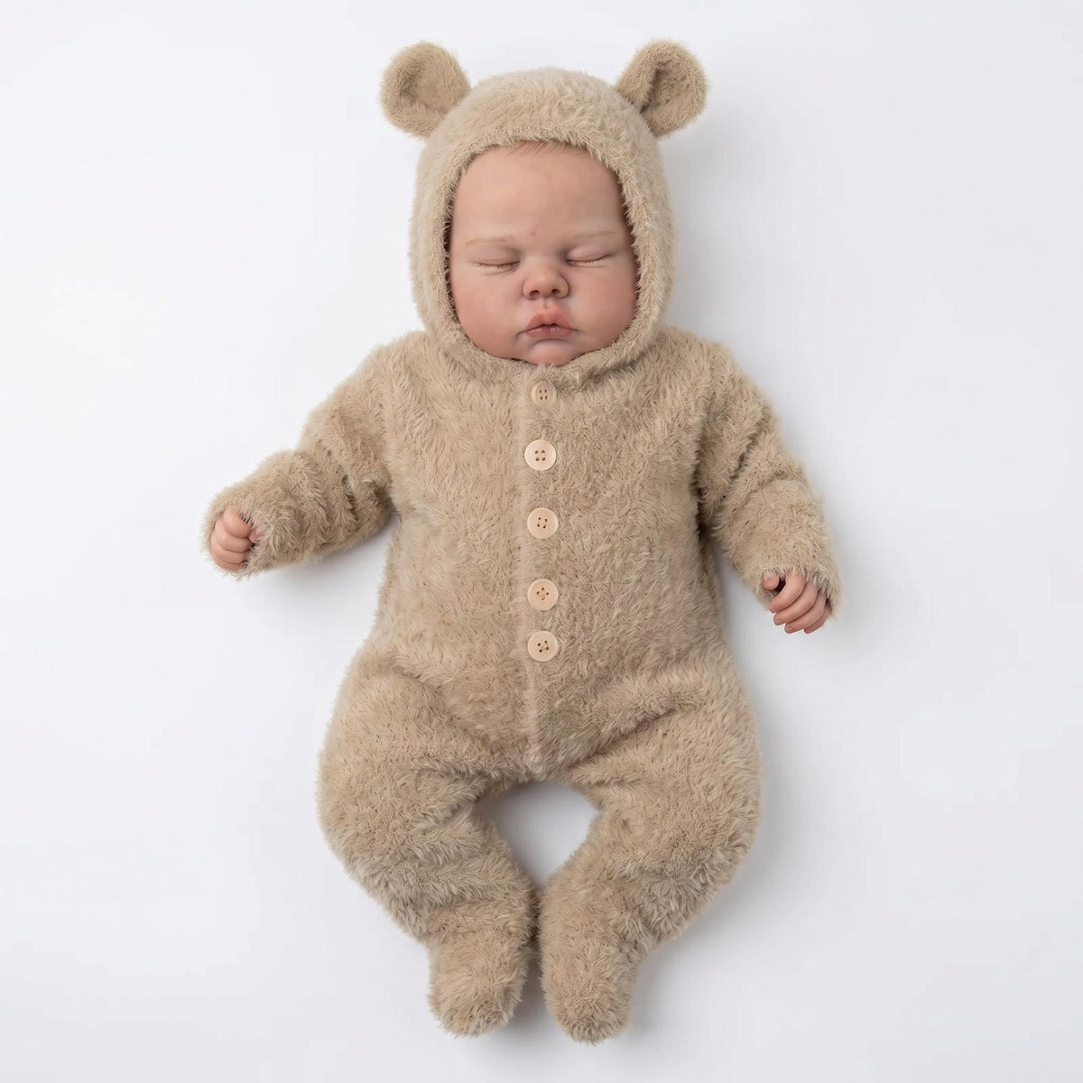 Muñeca bebé reborn de 19 pulgadas con cuerpo de tela, durmiendo pacíficamente con los ojos cerrados, regalo perfecto para cumpleaños, Navidad y Pascua, juguete de compañía para niñas y coleccionistas adultos