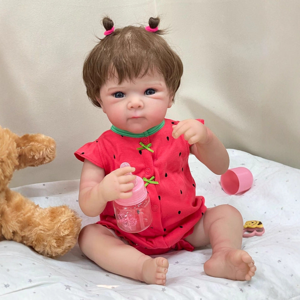 Muñeca Reborn de vinilo completo de 50 cm, regalo para niños