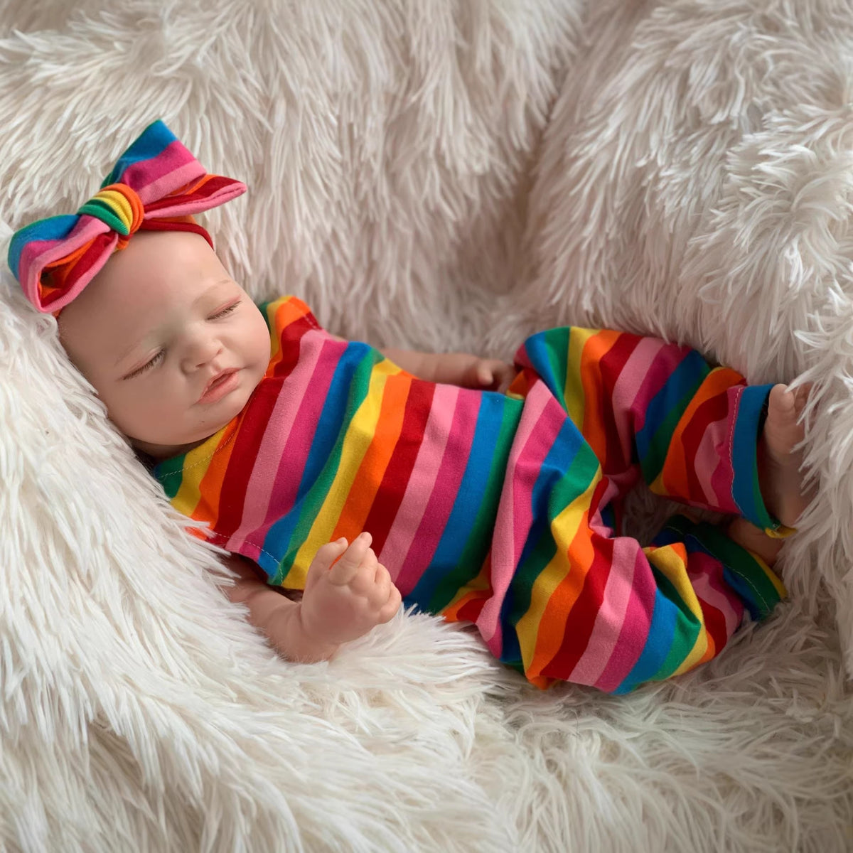 Muñeca Reborn realista de silicona maciza de 21 pulgadas para jugar y coleccionar