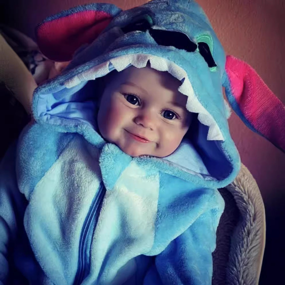 Muñeca bebé reborn de 24 pulgadas con cuerpo completo de vinilo, realista y hecha a mano, regalo ideal para niñas recién nacidas