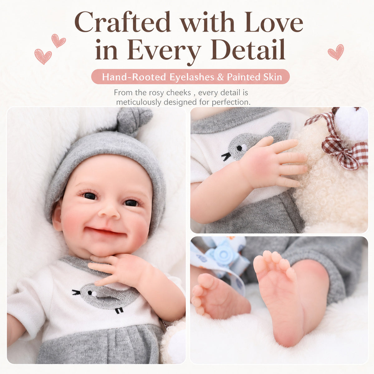 Muñeca Reborn artesanal de 12 pulgadas con cuerpo completo de silicona sólida, juguete de regalo para niñas pequeñas y coleccionistas