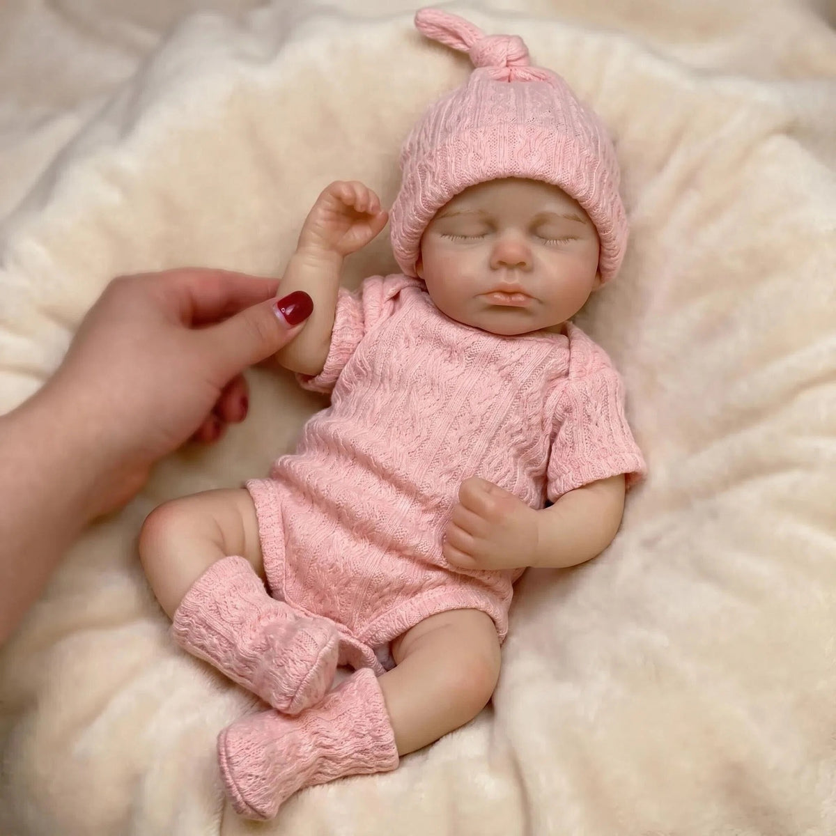 Muñeca reborn de 6 pulgadas con cuerpo completo de silicona sólida, vestida con traje rosa de manga corta, regalo de Navidad para niños