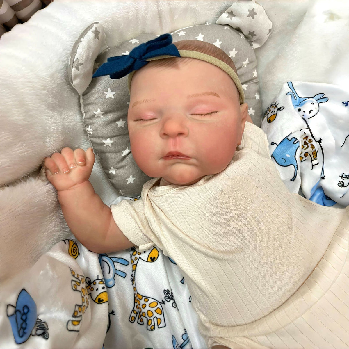 Muñeca bebé Reborn de 20 pulgadas con cuerpo de tela, muñeca de estilo recién nacido hecha a mano para niñas
