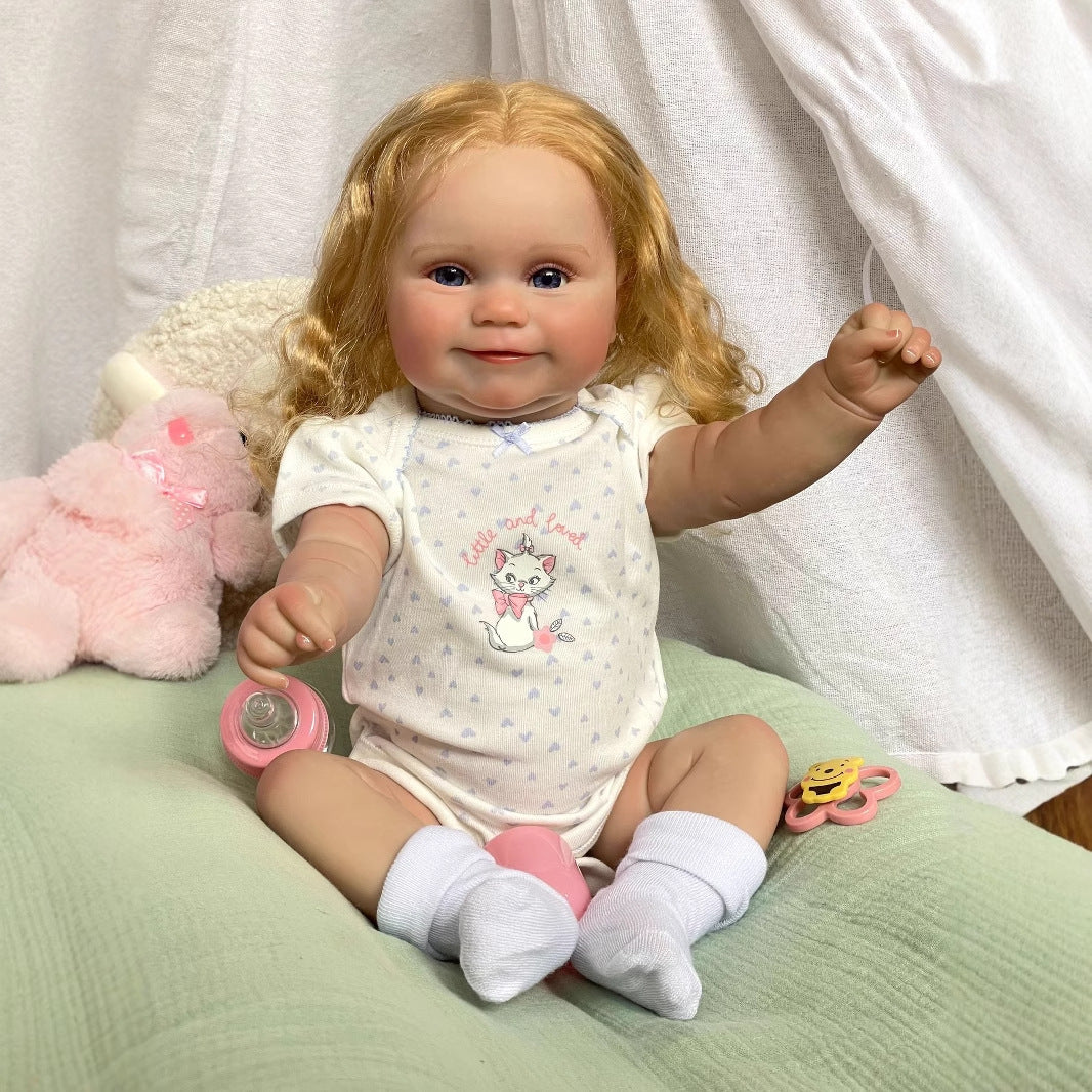Muñeca Reborn Maddie de 50 cm, de vinilo completo, regalo para niños