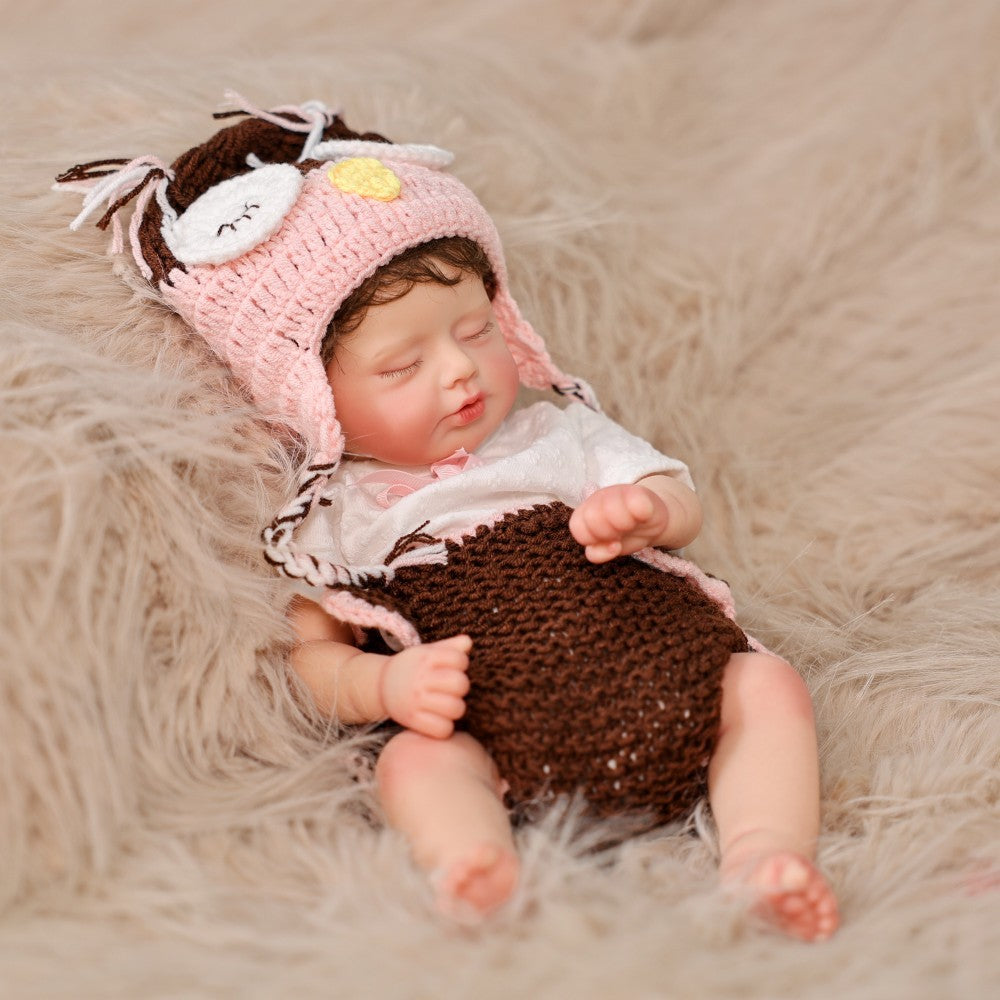 Muñeca bebé Reborn real de 16 pulgadas con cuerpo completo de silicona sólida, venas 3D, piel realista, juguete para recién nacido hecho a mano, regalo ideal para niñas y coleccionistas