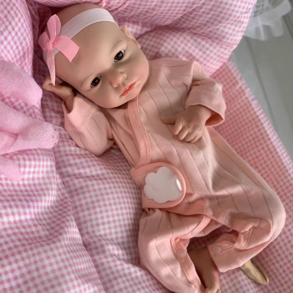 Muñeca reborn de 18 pulgadas de silicona sólida, juguete de compañía para bebé con simulación suave