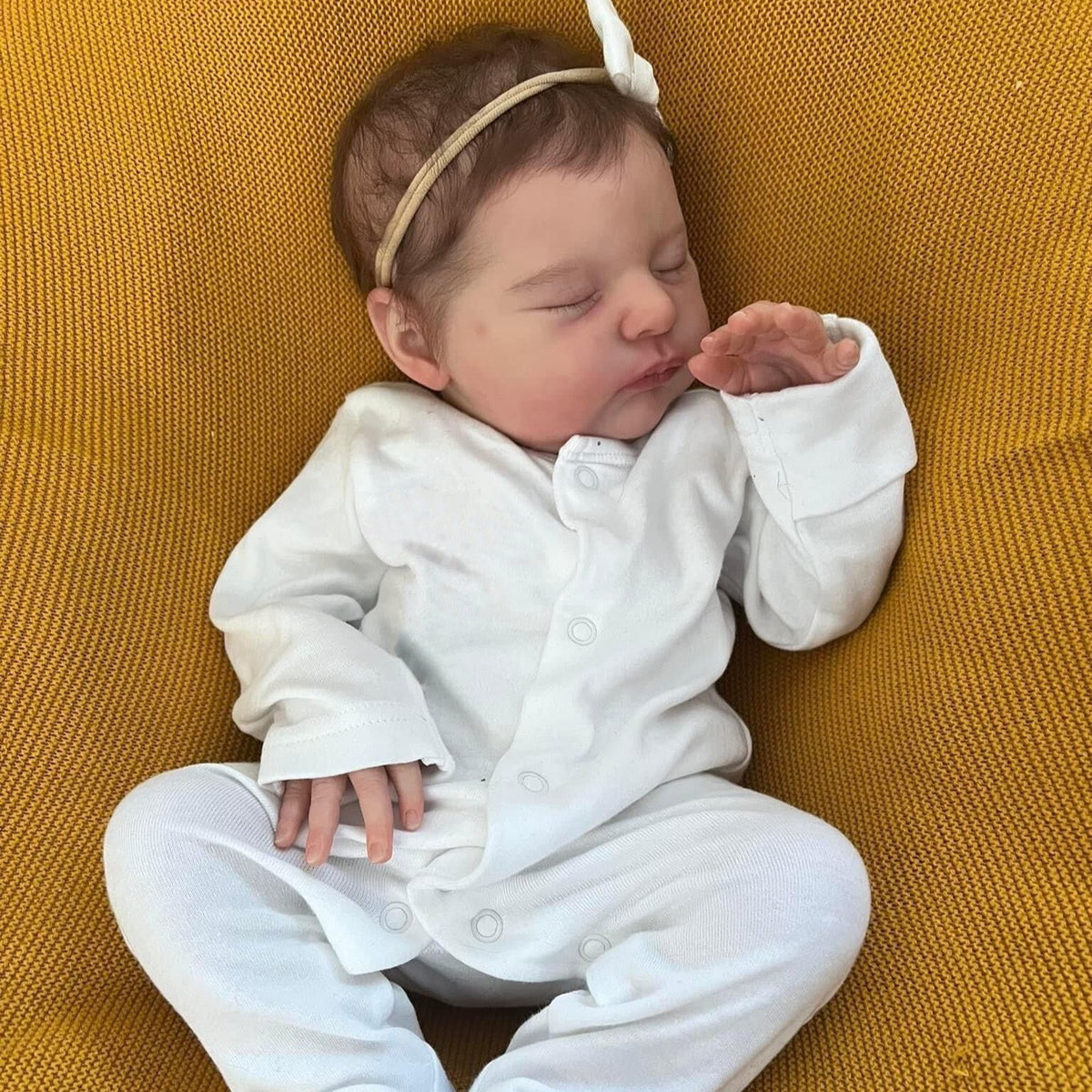 Muñecas Reborn de 20 pulgadas con cuerpo de tela, muñecas de bebé recién nacido de tacto suave, juguetes para niñas