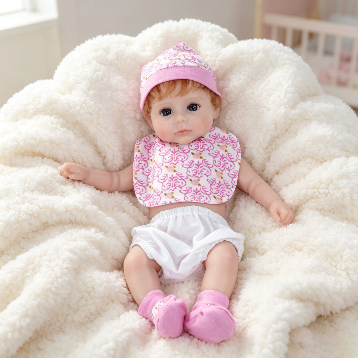 Muñeca Reborn de 18 pulgadas, elaborada artesanalmente con silicona de cuerpo completo, ideal para jugar o exhibir, una opción perfecta para sorpresas de cumpleaños y regalos de temporada.