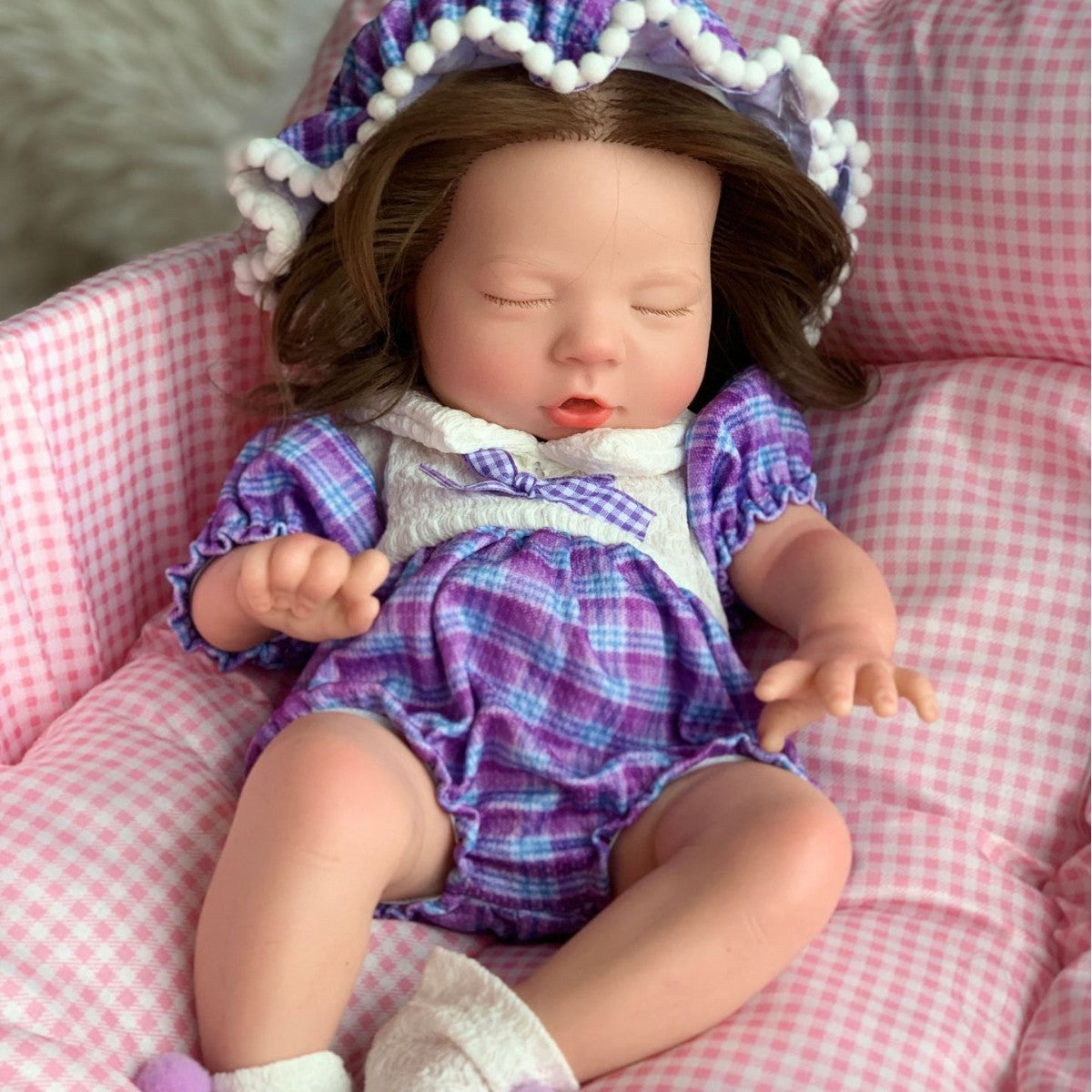 [Sistema de beber y orinar] Muñeca Reborn de niña de 13 pulgadas de silicona sólida, muñeca realista con función de beber y orinar, juguete para niños y coleccionistas de muñecas
