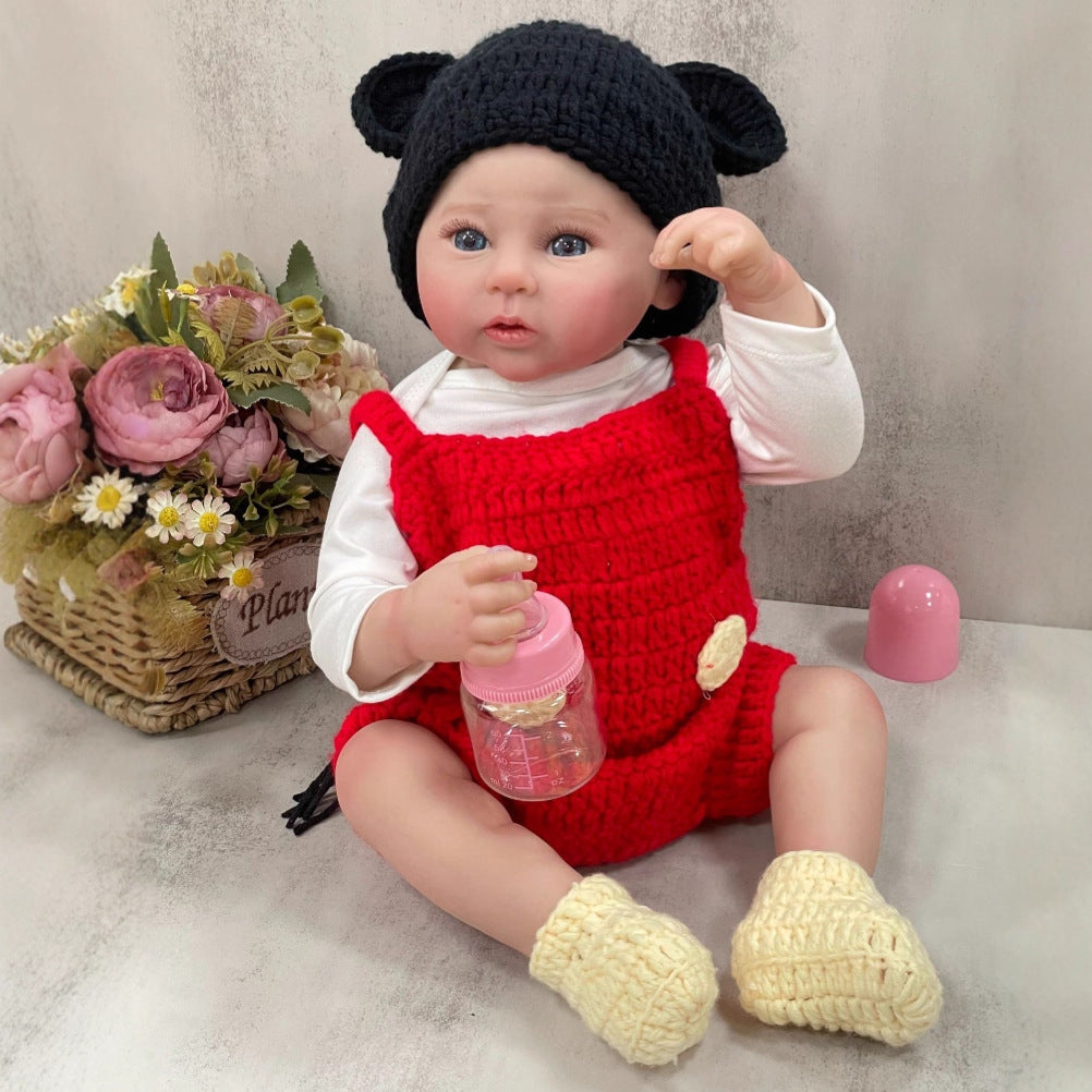 Muñeca de bebé renacida de vinilo completo de 50 cm, simulada en 3D de alto color, regalo para niños