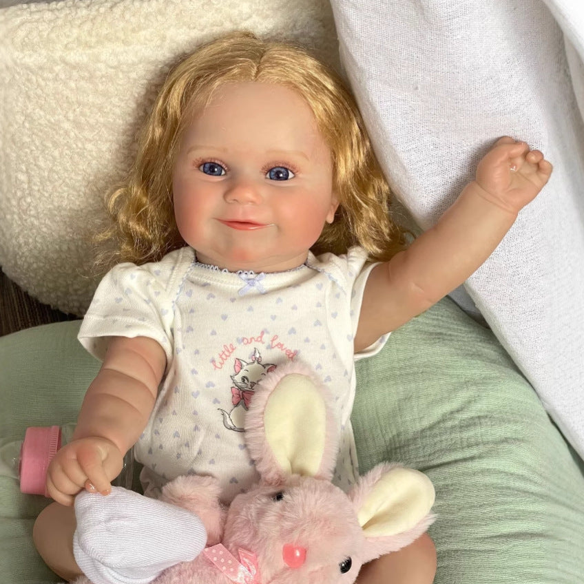 Muñeca Reborn Maddie de 50 cm, de vinilo completo, regalo para niños