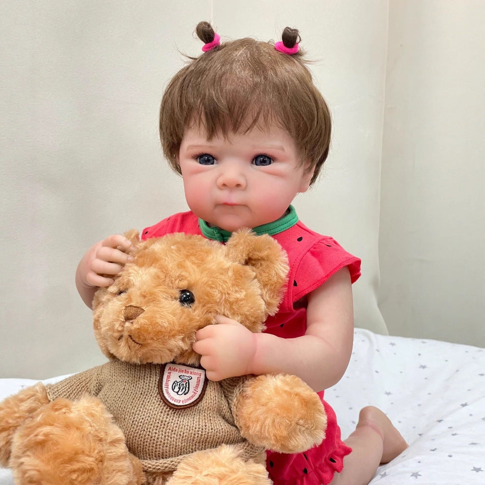 Muñeca Reborn de vinilo completo de 50 cm, regalo para niños