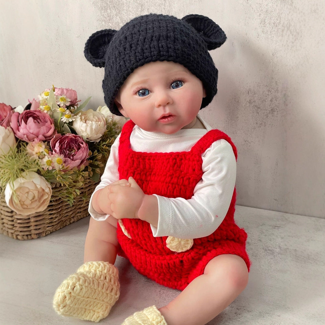 Muñeca de bebé renacida de vinilo completo de 50 cm, simulada en 3D de alto color, regalo para niños