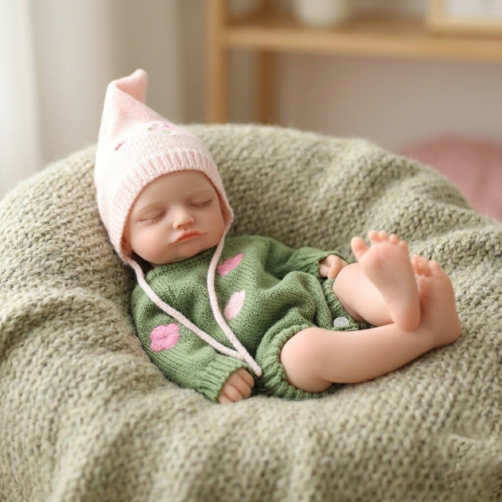 Muñeca Reborn de cuerpo completo de silicona de 17 pulgadas, juguete de simulación para niñas, regalo de baby shower