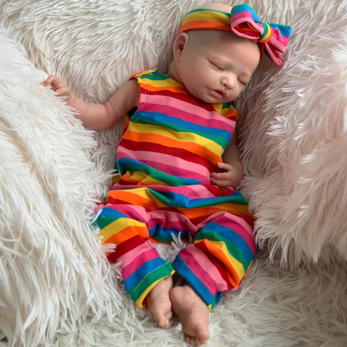 Muñeca Reborn realista de silicona maciza de 21 pulgadas para jugar y coleccionar