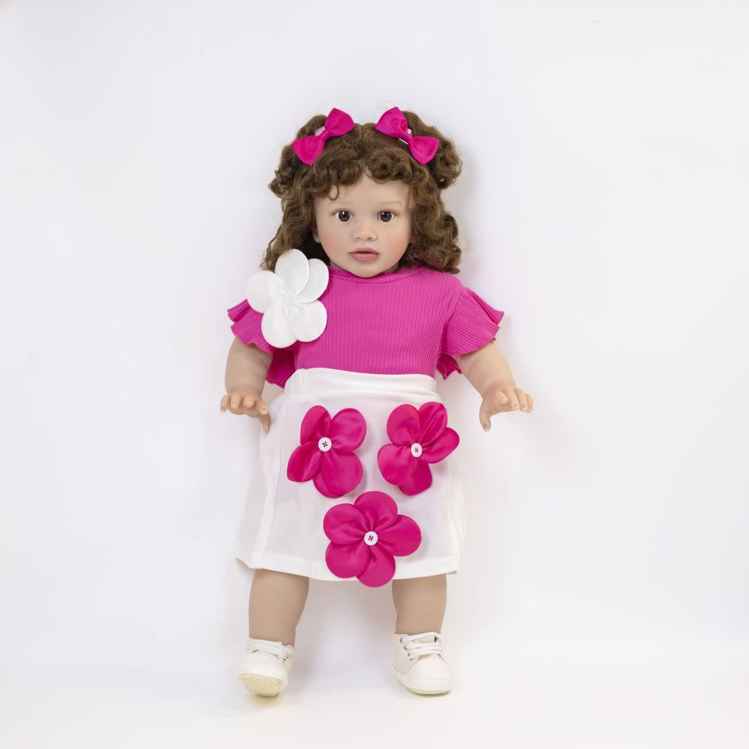 Muñeca realista de 26 pulgadas con cuerpo de tela, un juguete de recuerdo preciado para niños y coleccionistas adultos
