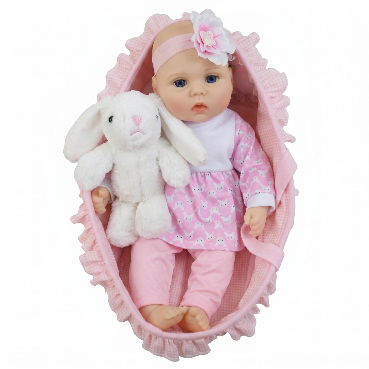 Muñeca bebé Reborn de 18 pulgadas con cuerpo de tela, adorable y realista, regalo para recién nacido