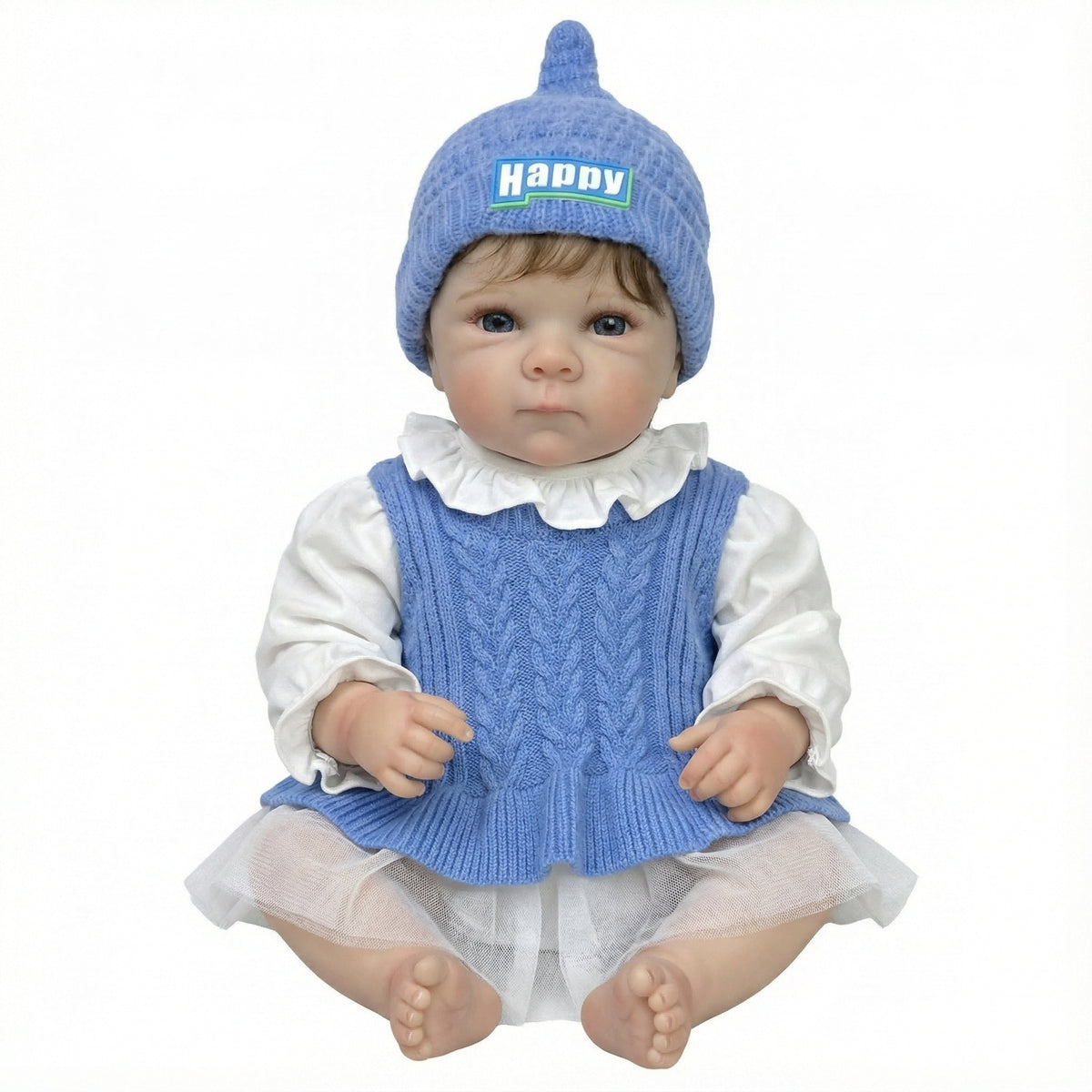 Muñeca bebé Reborn realista de 18 pulgadas, cuerpo completo de vinilo con venas realistas, muñeca recién nacida