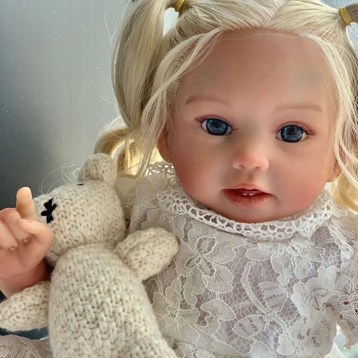 Muñeca Reborn de 20 pulgadas con cuerpo de tela y cabello rubio, disponible en diferentes estilos, regalo de compañía para cumpleaños y días festivos