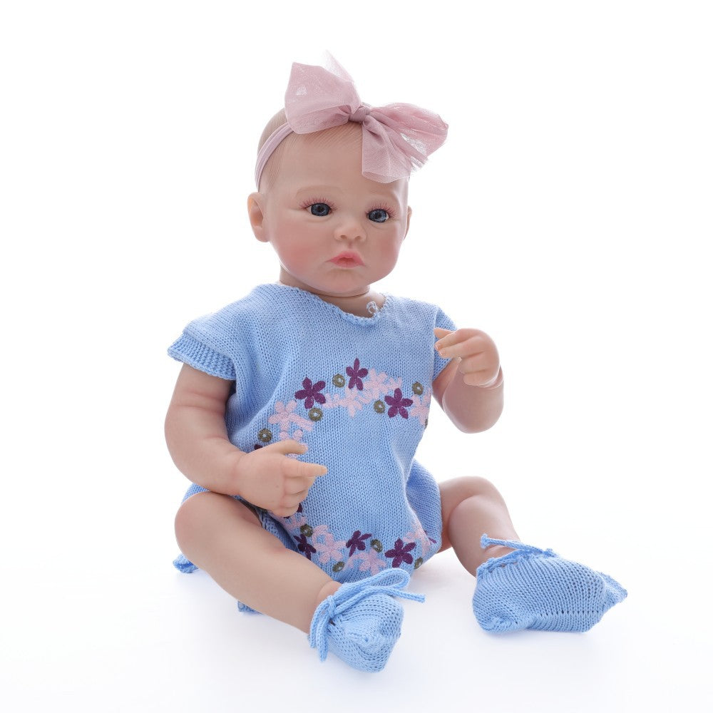 Muñeca Reborn de 50 cm, bebé de simulación de goma completa