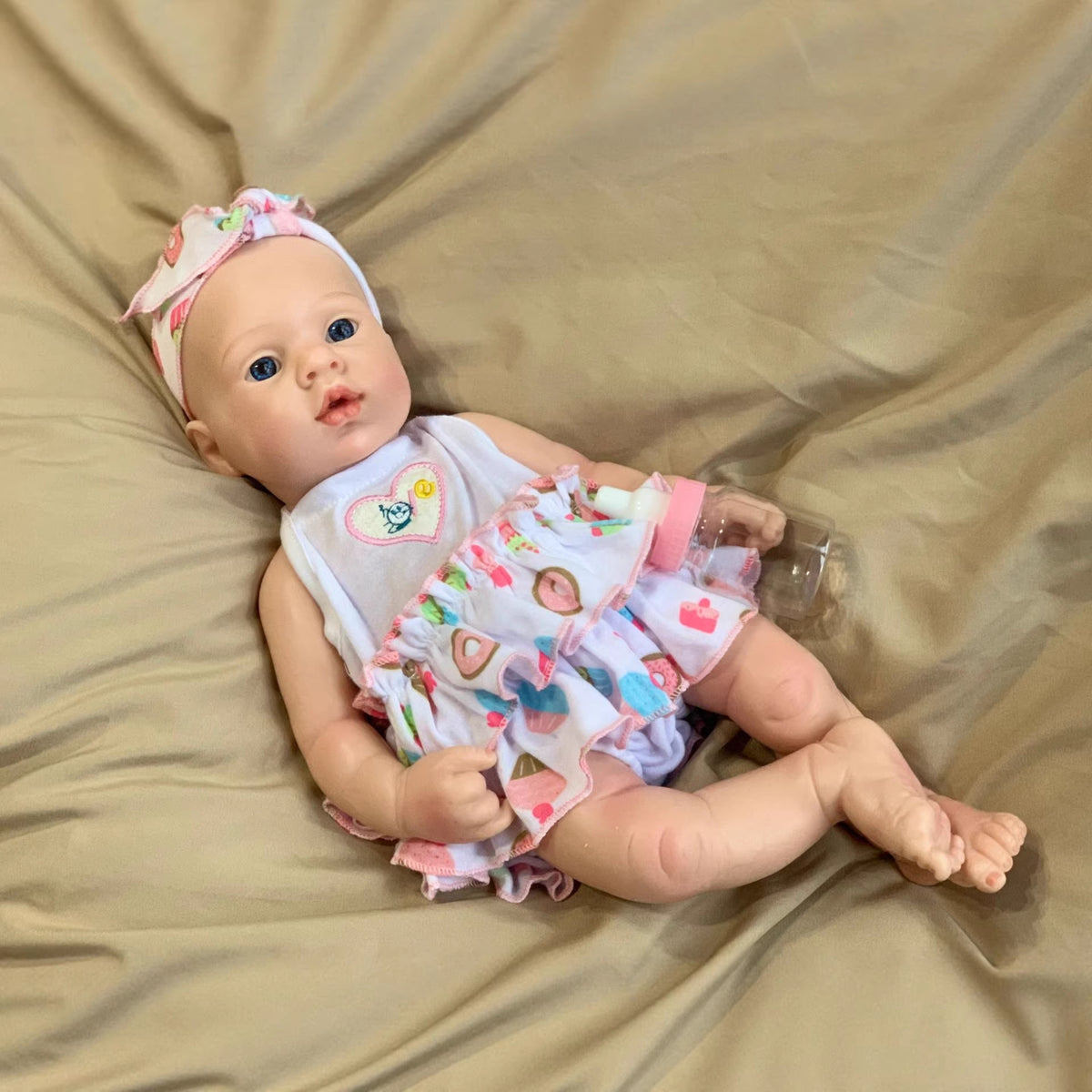Muñeca Reborn artesanal de 16 pulgadas con cuerpo de silicona sólida, piel 3D realista, juguete de regalo para niñas
