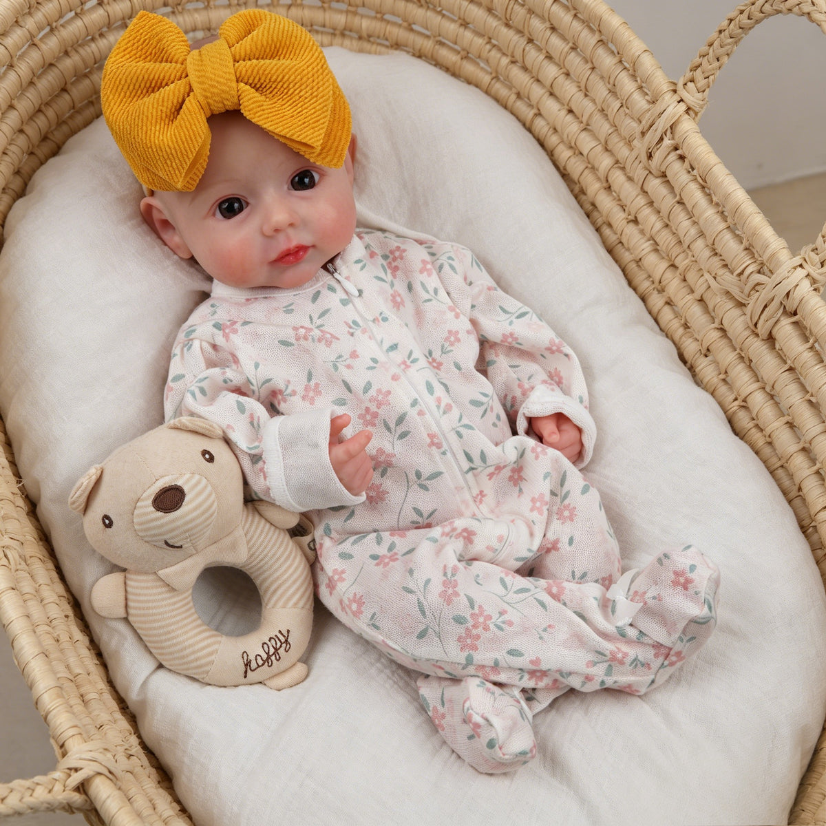 Nueva muñeca Reborn de 16/18 pulgadas con cuerpo completo de silicona sólida, muñeca femenina con chupete, juguete de regalo