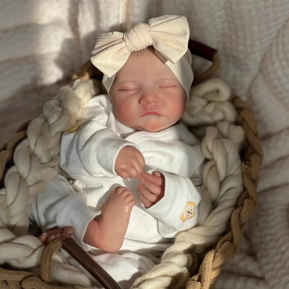 Muñeca bebé Reborn Levi, recién nacido realista, de vinilo, tamaño real, 19 pulgadas (48 cm)