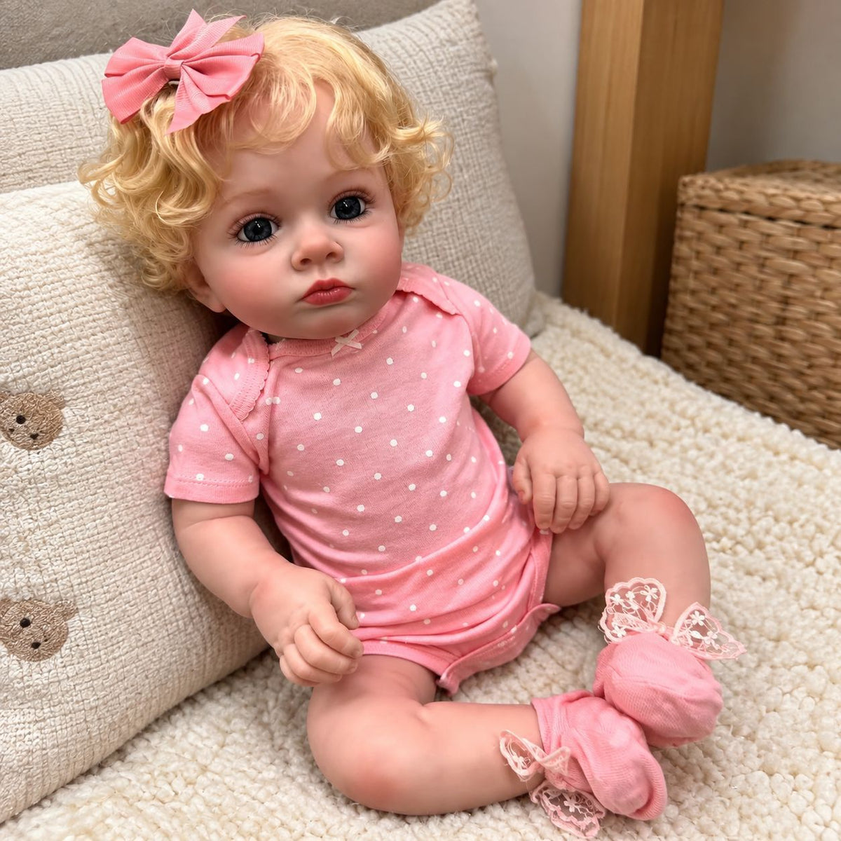 24 inch with Cloth Body reborn doll hot selling simulation baby gifts for kids