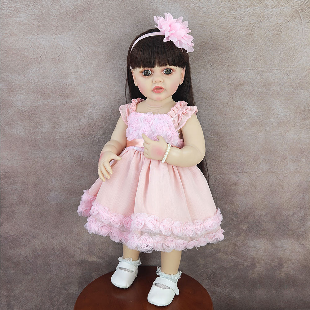 Muñecas Reborn tipo toddler de vinilo completo de 22 pulgadas, varios diseños a elegir, juguete de compañía para niños y coleccionistas adultos