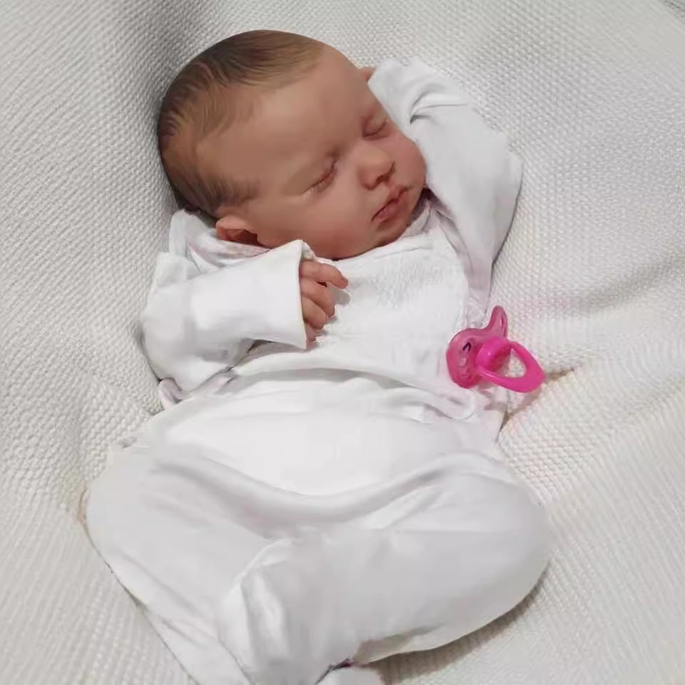 Muñeca bebé Reborn de 19 pulgadas con cuerpo completo de vinilo, muñeca niña, regalo para niños recién nacidos
