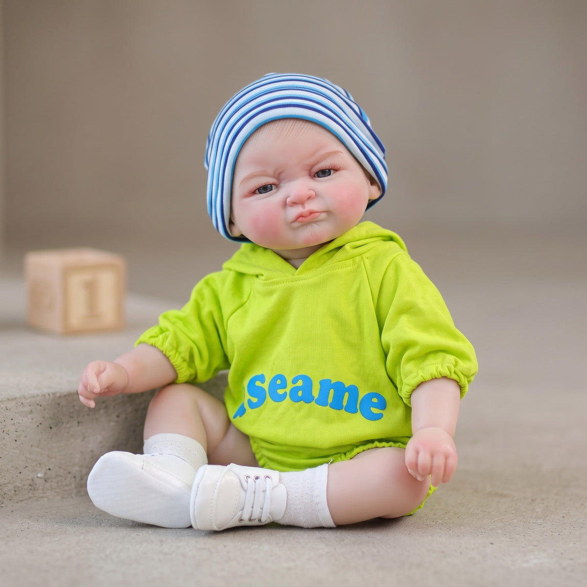 Bebé reborn de 24 pulgadas, hecho a mano, con cuerpo completo de vinilo, ideal para juegos infantiles, regalos navideños y coleccionistas.