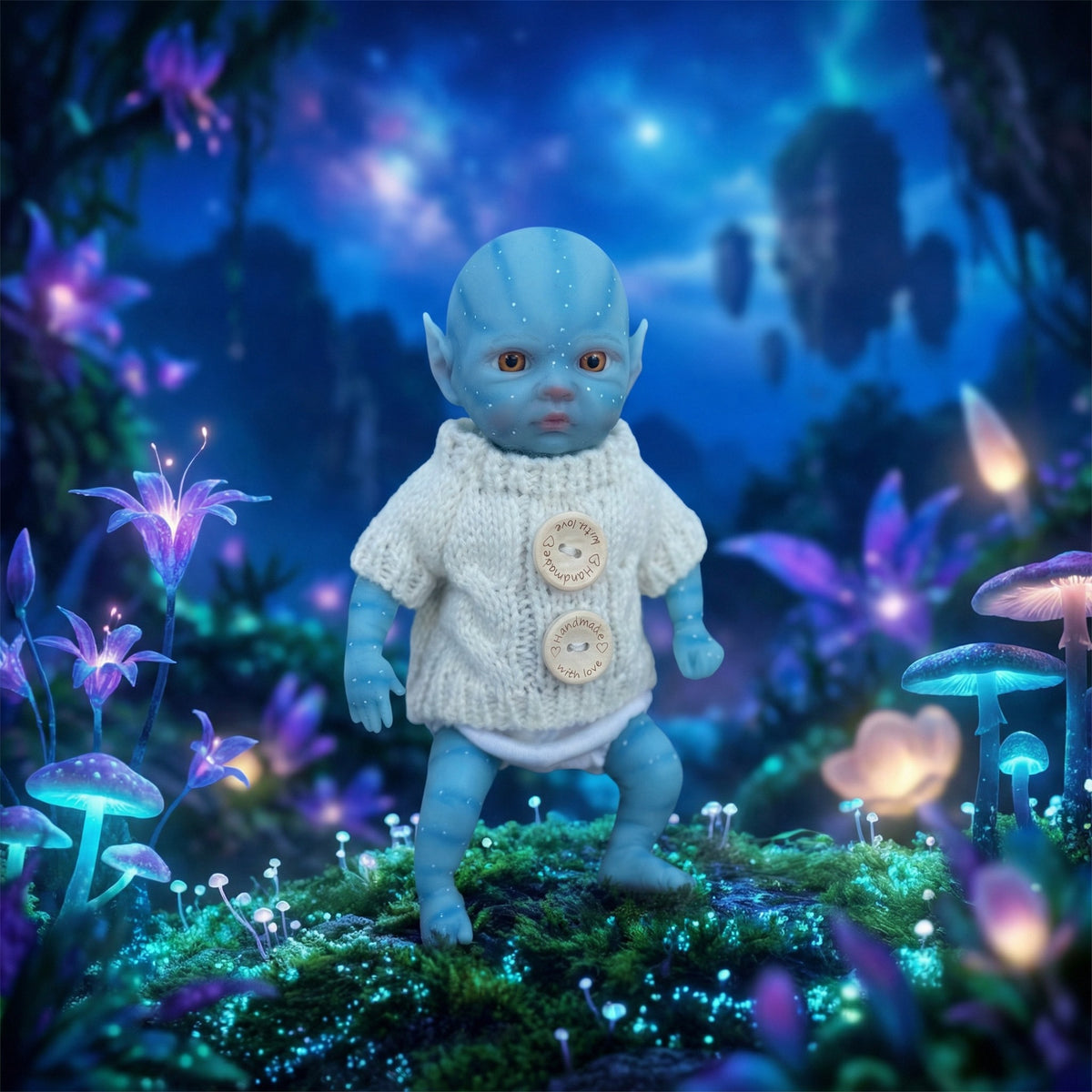Muñeca reborn de avatar de silicona de 8 pulgadas