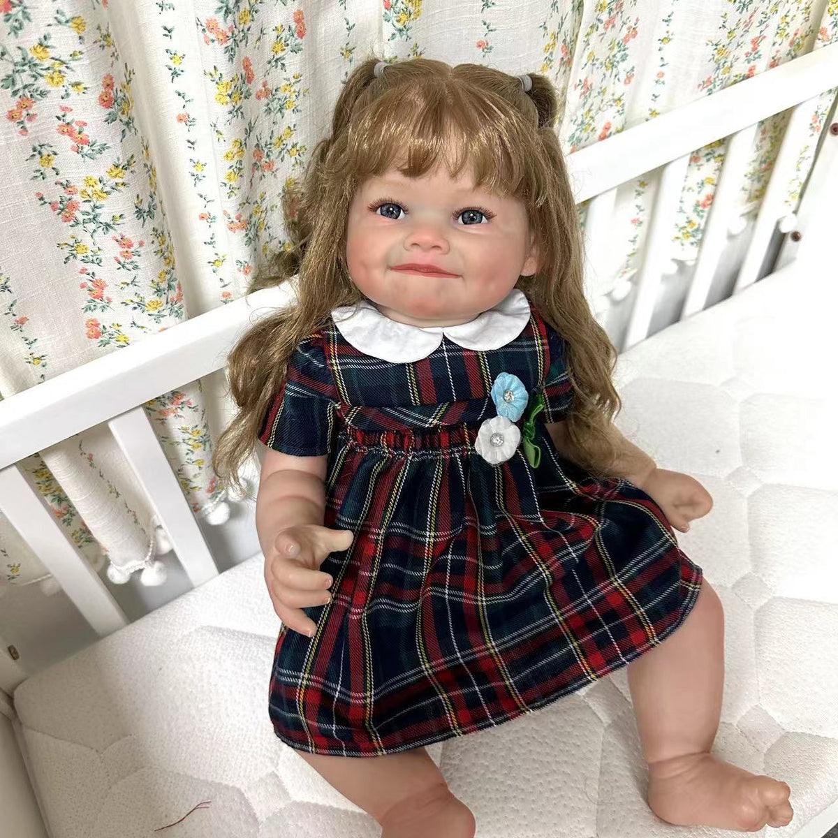 Muñecas Reborn de 24 pulgadas con cuerpo de tela, tacto suave, sonrisa, muñecas de bebé recién nacido para niñas, muñecas Reborn