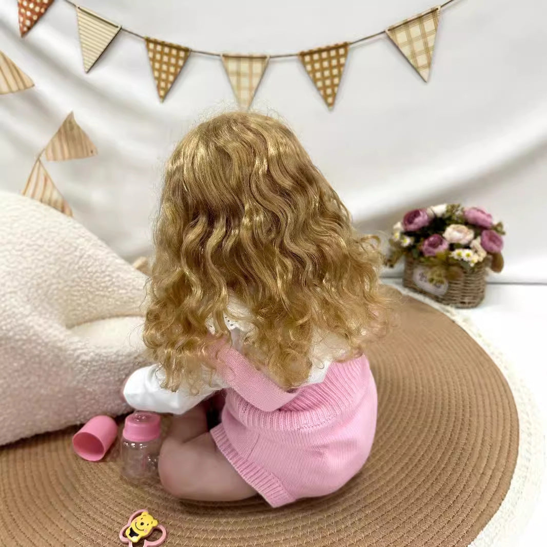 Muñecas bebé Reborn de 24 pulgadas con cuerpo de tela, muñeca recién nacida realista, juguete para niñas y niños