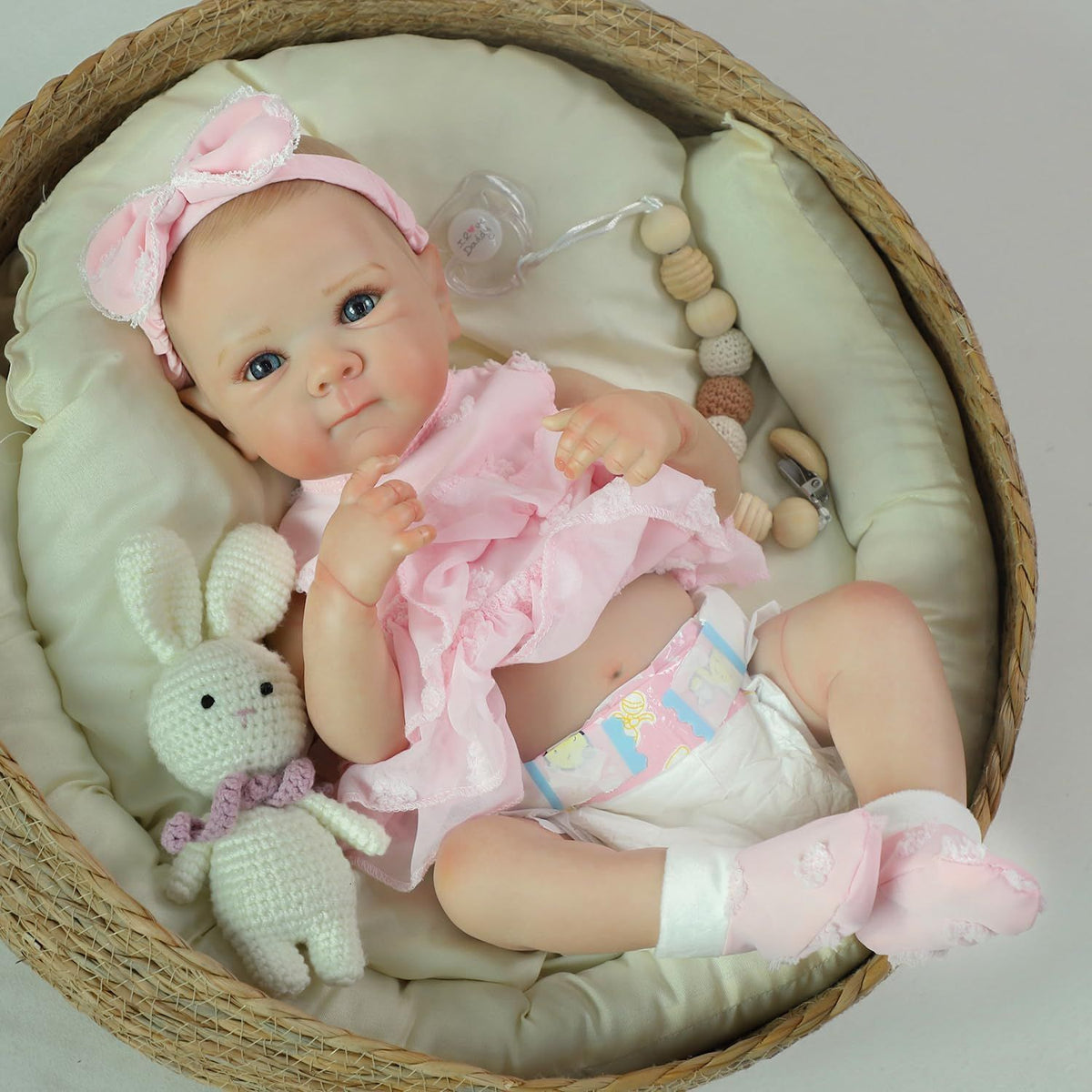 Muñeca realista de vinilo de 18 pulgadas, excelente regalo sorpresa para las fiestas, muñeca de compañía de vinilo de gran realismo para todas las edades