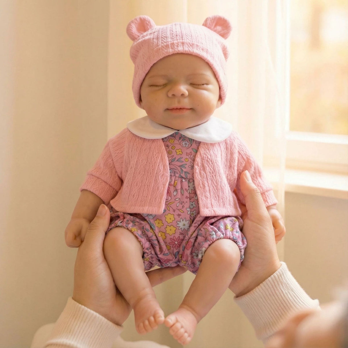 Muñeca reborn de silicona sólida Pascale de 12 pulgadas con cárdigan, regalo de Navidad para niños