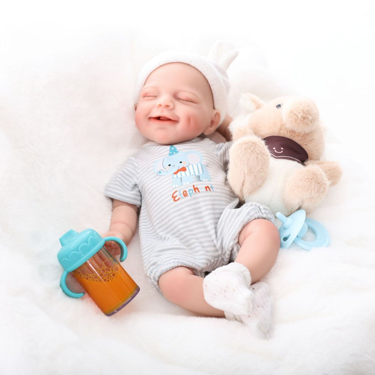 Muñeca Reborn realista hecha a mano de 12 pulgadas con cuerpo completo de silicona sólida, piel 3D, juguete de recién nacido, regalo para niñas y coleccionistas de muñecas
