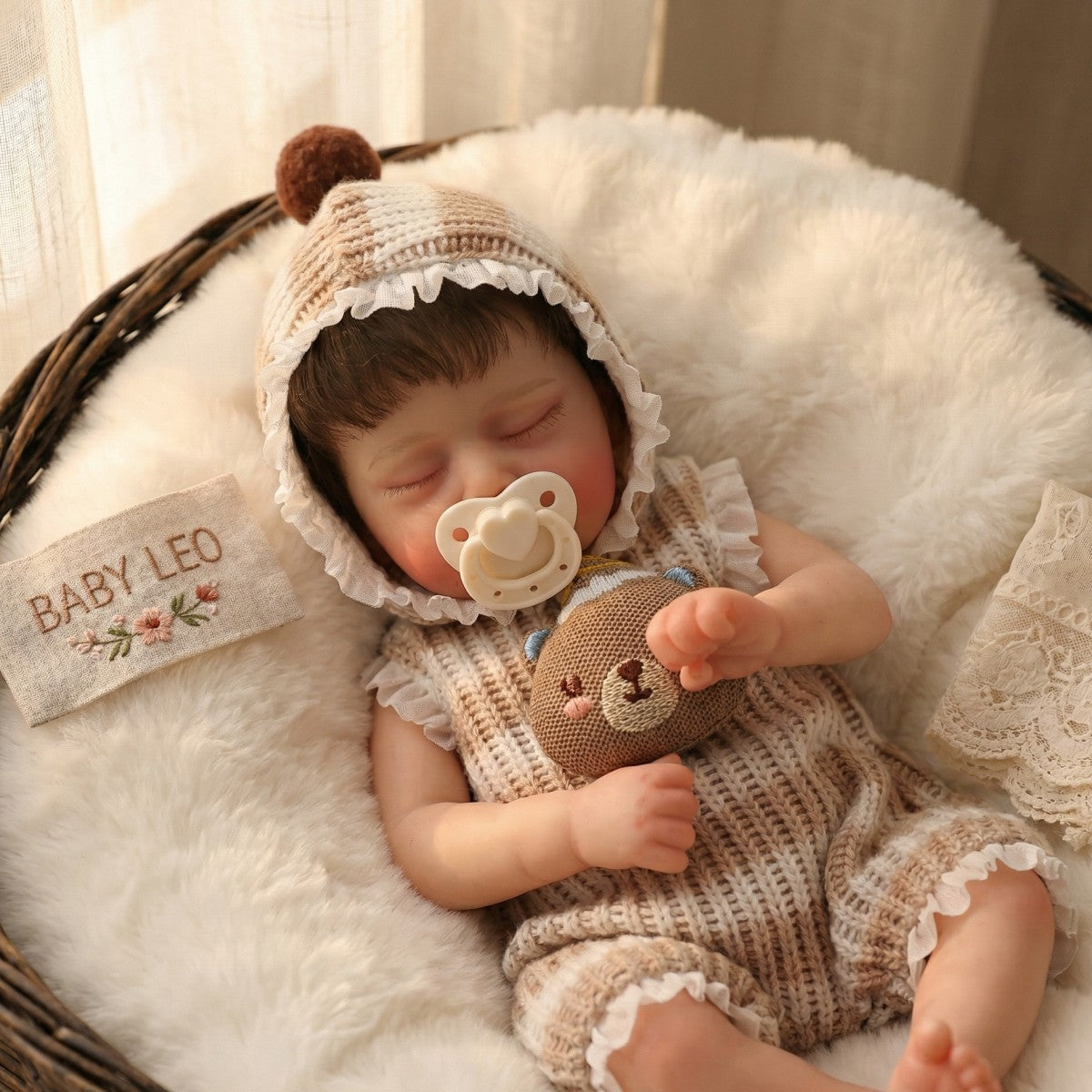 Muñeca reborn de silicona sólida de 12 pulgadas (30 cm) con implante de cabello, bebé de simulación para cambiar de ropa