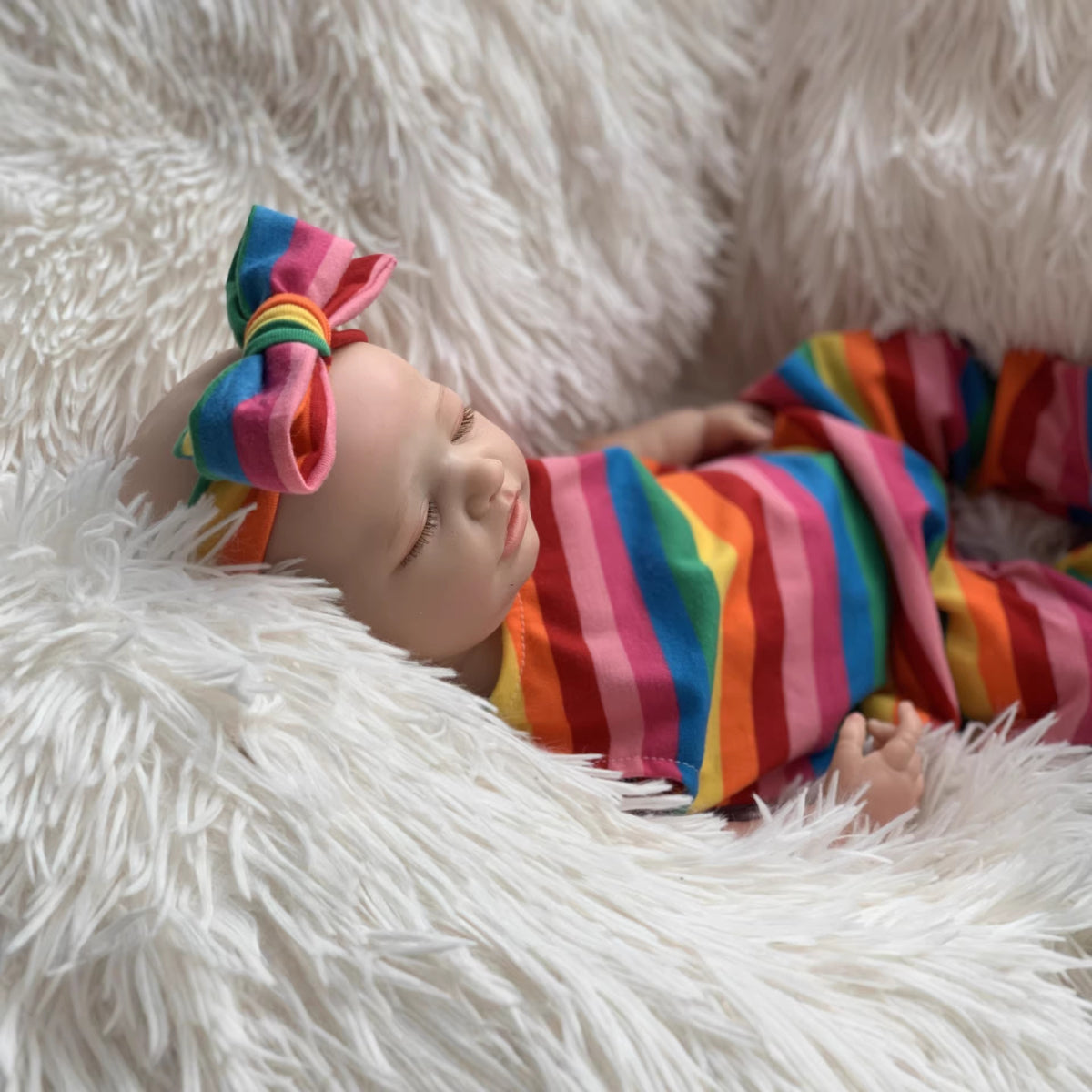 Muñeca Reborn realista de silicona maciza de 21 pulgadas para jugar y coleccionar