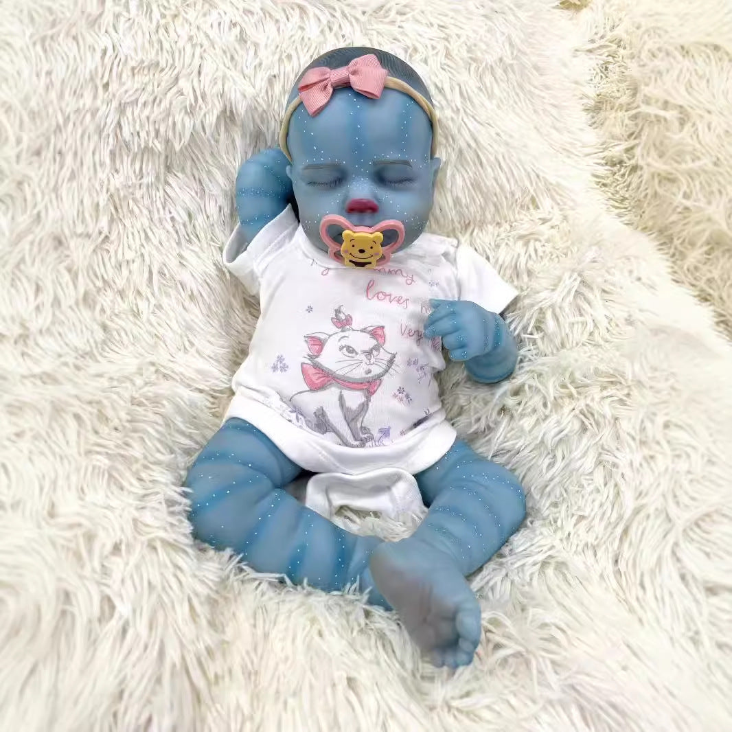 Muñeca de cuerpo de tela de 19 pulgadas con temática de sueño, conjunto de pijama con estampado de dibujos animados, compañera para todas las edades para regalos de Navidad