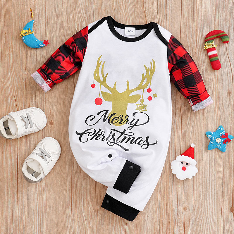 Various styles of Christmas party outfits for babies, suitable for 23/26/28-inch sizes